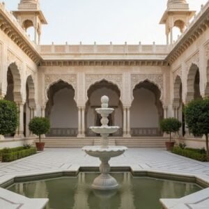 Rahman White Stone Fountain XPFN00015
