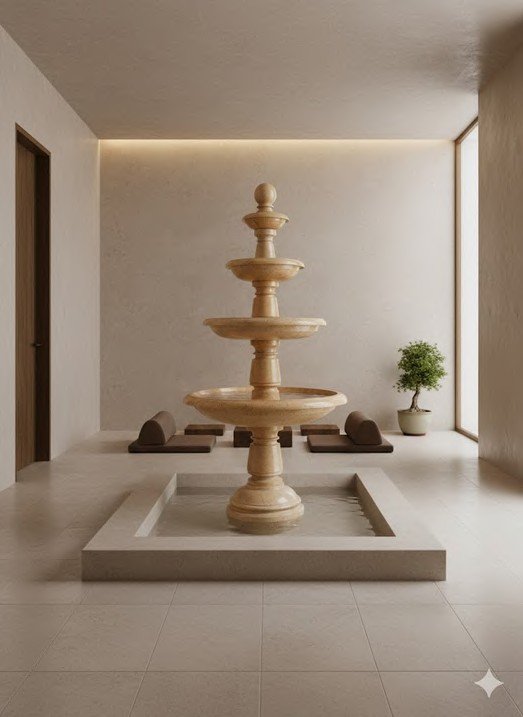 Gold Line Stone Fountain XPFN00017