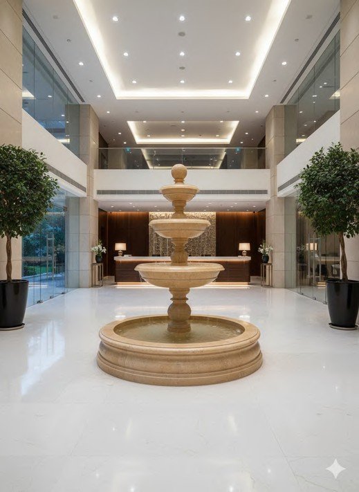 Gold Line Stone Fountain XPFN0003