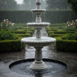 Taimoor White Stone Fountain XPFN0008