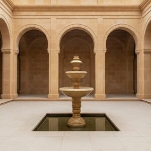 Flower Gold Stone Fountain XPFN0009