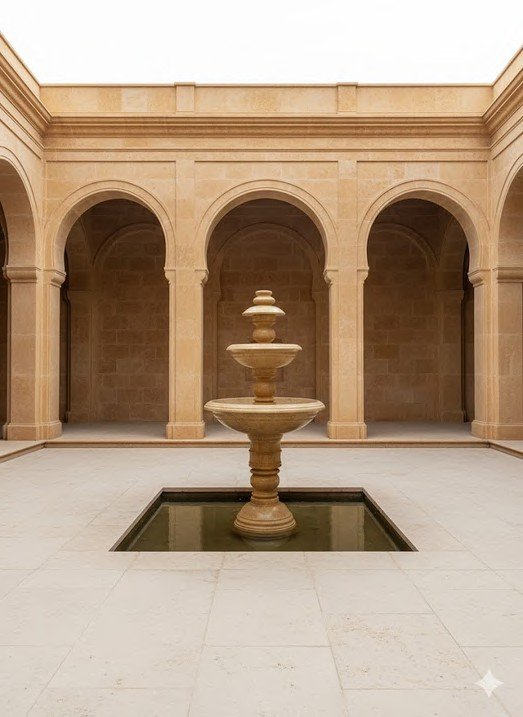 Flower Gold Stone Fountain XPFN0009