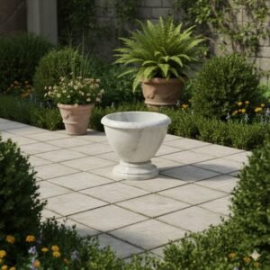 Ziarat White Bowl Planter XPV0007