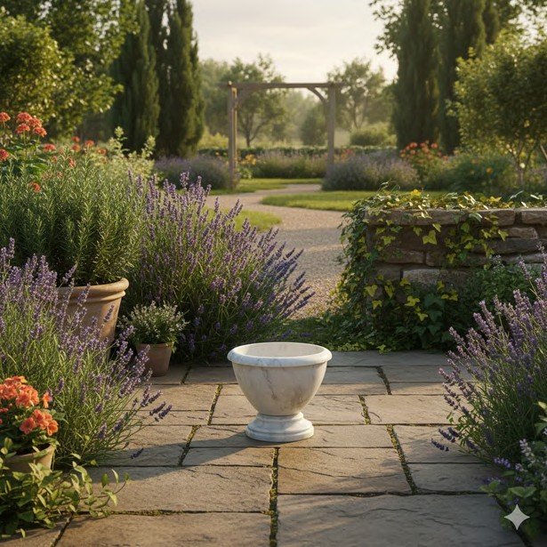 Ziarat White Bowl Planter XPV0007 - Image 2